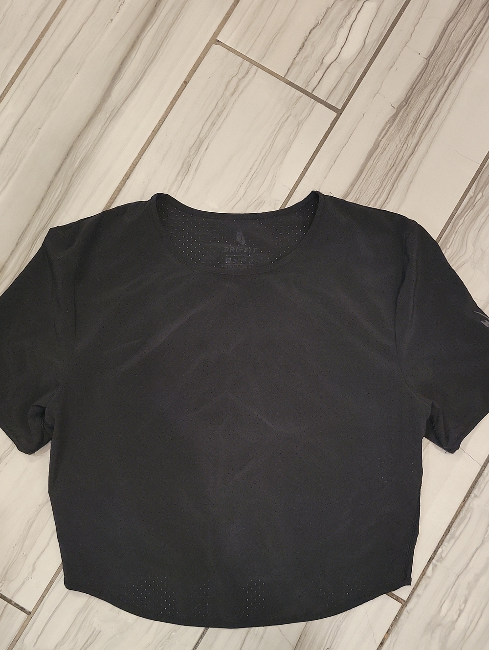 Nike Black Dri-FIT Perforated Athletic Tee